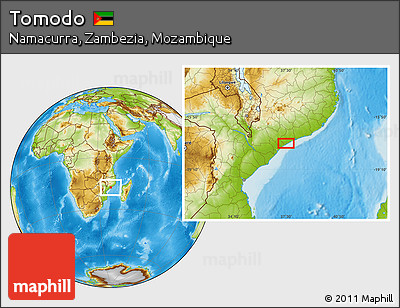 Physical Location Map of Tomodo