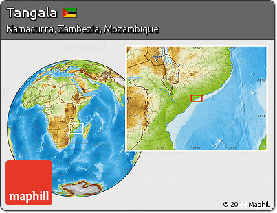 Physical Location Map of Tangala