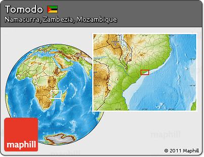 Physical Location Map of Tomodo
