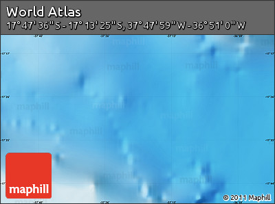 Physical Map of the Area around 17° 30' 31" S, 37° 19' 30" W