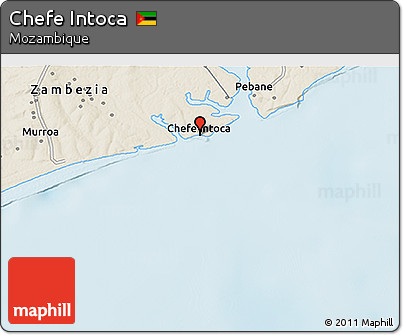 Shaded Relief 3D Map of Chefe Intoca