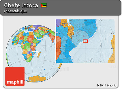Political Location Map of Chefe Intoca