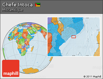 Political Location Map of Chefe Intoca
