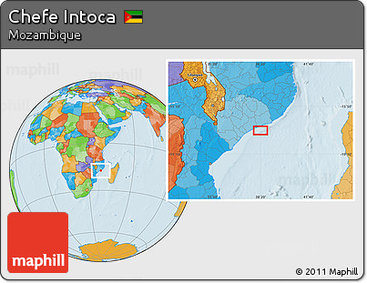 Political Location Map of Chefe Intoca