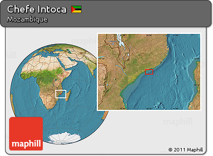 Satellite Location Map of Chefe Intoca