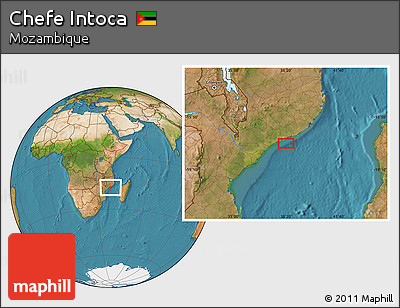 Satellite Location Map of Chefe Intoca