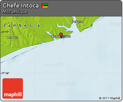 Physical Map of Chefe Intoca
