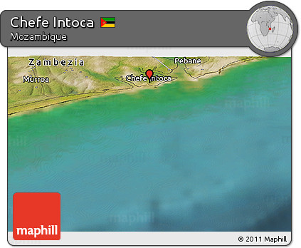 Satellite Panoramic Map of Chefe Intoca