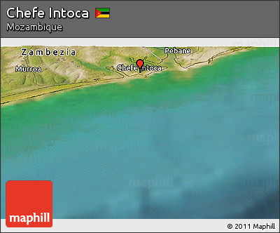 Satellite Panoramic Map of Chefe Intoca