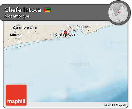 Shaded Relief Panoramic Map of Chefe Intoca