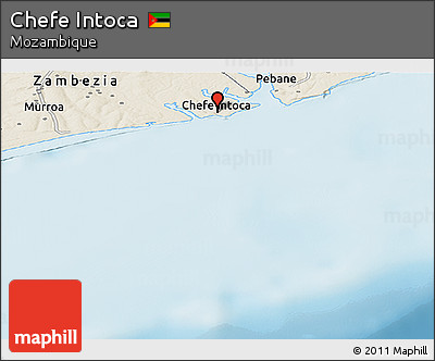 Shaded Relief Panoramic Map of Chefe Intoca