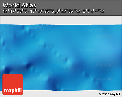 Physical 3D Map of the Area around 17° 30' 31" S, 3° 19' 30" W