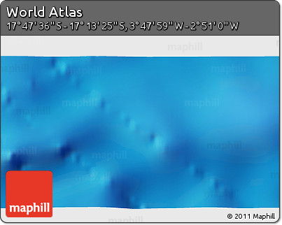 Physical 3D Map of the Area around 17° 30' 31" S, 3° 19' 30" W