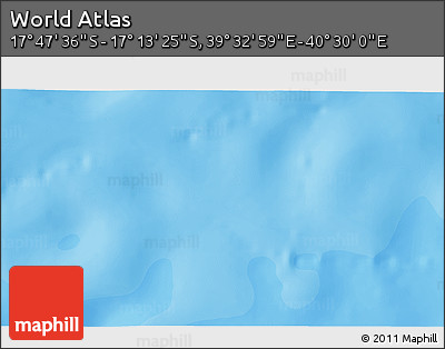 Political 3D Map of the Area around 17° 30' 31" S, 40° 1' 29" E