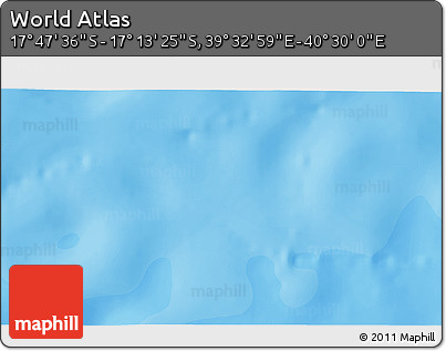 Political 3D Map of the Area around 17° 30' 31" S, 40° 1' 29" E