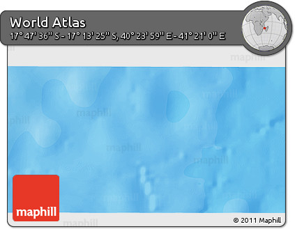 Political 3D Map of the Area around 17° 30' 31" S, 40° 52' 30" E