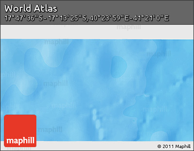Political 3D Map of the Area around 17° 30' 31" S, 40° 52' 30" E