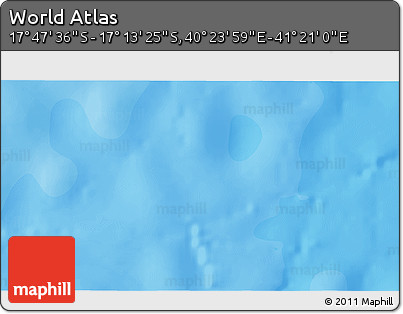 Political 3D Map of the Area around 17° 30' 31" S, 40° 52' 30" E