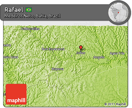 Physical 3D Map of Rafael