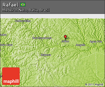 Physical 3D Map of Rafael