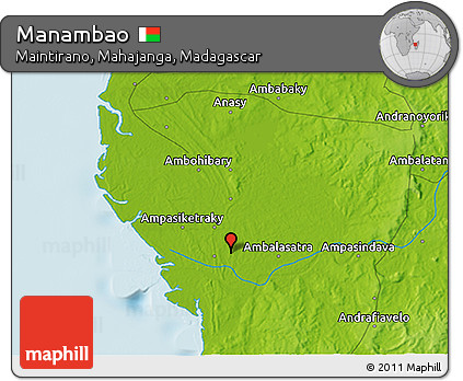 Physical 3D Map of Manambao