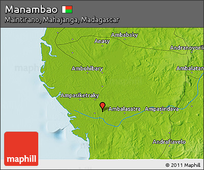 Physical 3D Map of Manambao