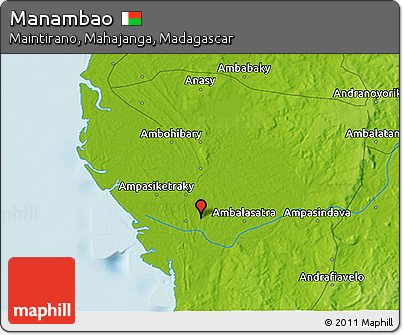 Physical 3D Map of Manambao