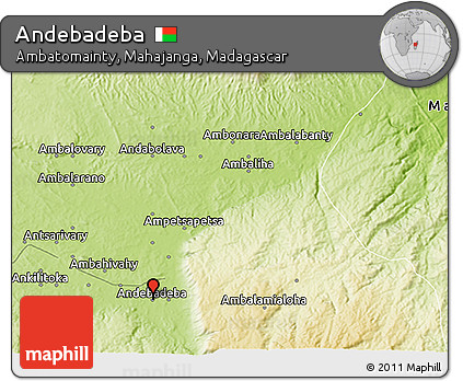 Physical 3D Map of Andebadeba