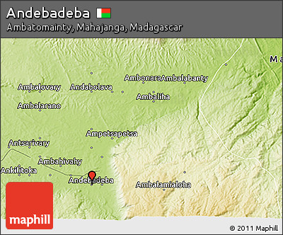 Physical 3D Map of Andebadeba
