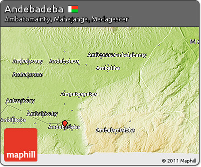 Physical 3D Map of Andebadeba