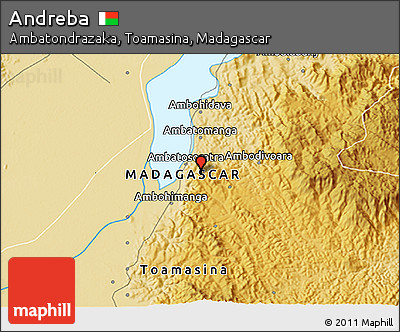 Physical 3D Map of Andreba