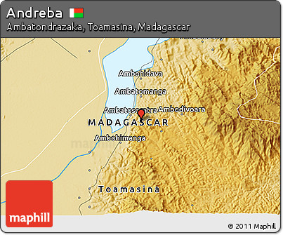 Physical 3D Map of Andreba