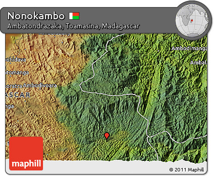 Satellite 3D Map of Nonokambo