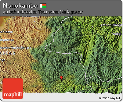 Satellite 3D Map of Nonokambo