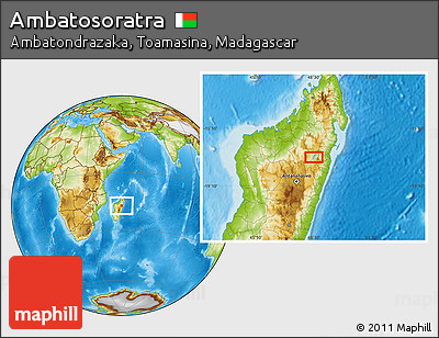 Physical Location Map of Ambatosoratra