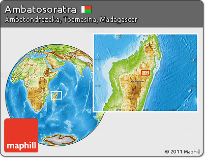 Physical Location Map of Ambatosoratra