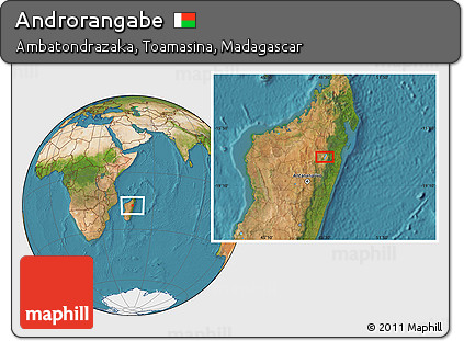 Satellite Location Map of Androrangabe