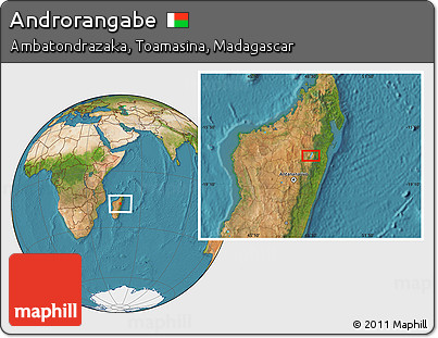 Satellite Location Map of Androrangabe