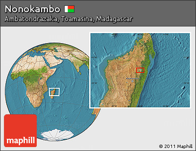 Satellite Location Map of Nonokambo