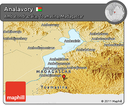 Physical Panoramic Map of Analavory