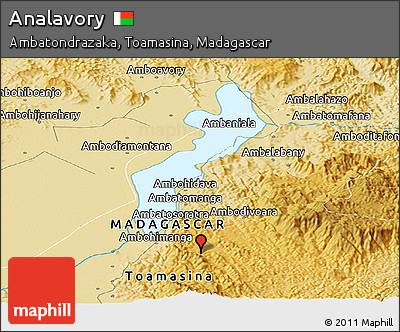 Physical Panoramic Map of Analavory