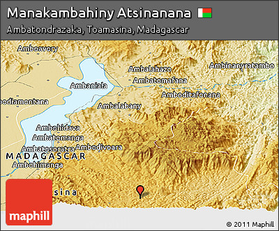 Physical Panoramic Map of Manakambahiny Atsinanana
