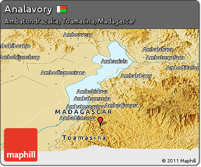 Physical Panoramic Map of Analavory