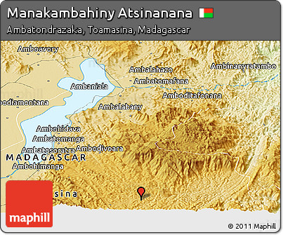 Physical Panoramic Map of Manakambahiny Atsinanana