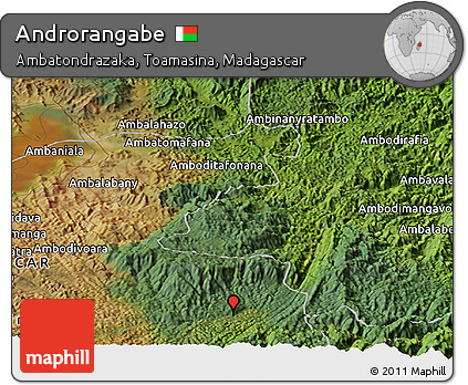 Satellite Panoramic Map of Androrangabe