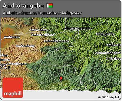 Satellite Panoramic Map of Androrangabe