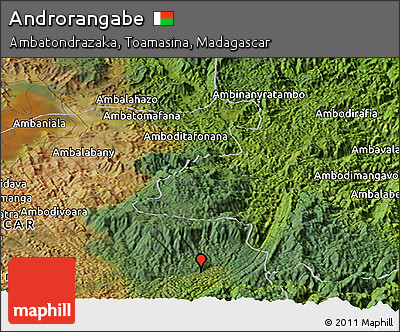 Satellite Panoramic Map of Androrangabe