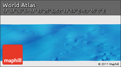 Physical Panoramic Map of the Area around 17° 30' 31" S, 52° 46' 29" E