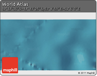 Satellite 3D Map of the Area around 17° 30' 31" S, 53° 37' 30" E