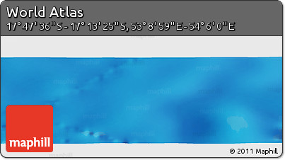 Physical Panoramic Map of the Area around 17° 30' 31" S, 53° 37' 30" E